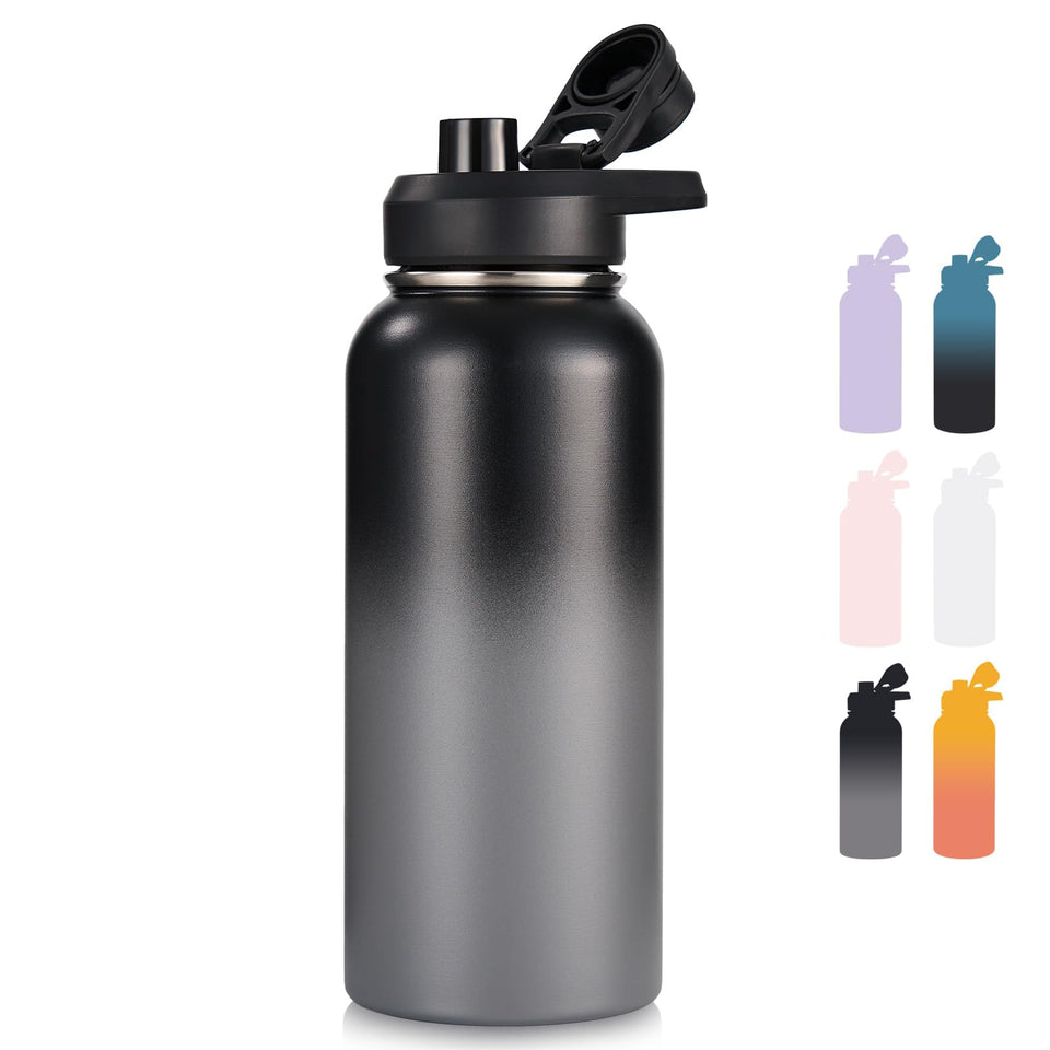 Fijinhom 32 oz insulated bottle with handle for easy transport and temperature control.