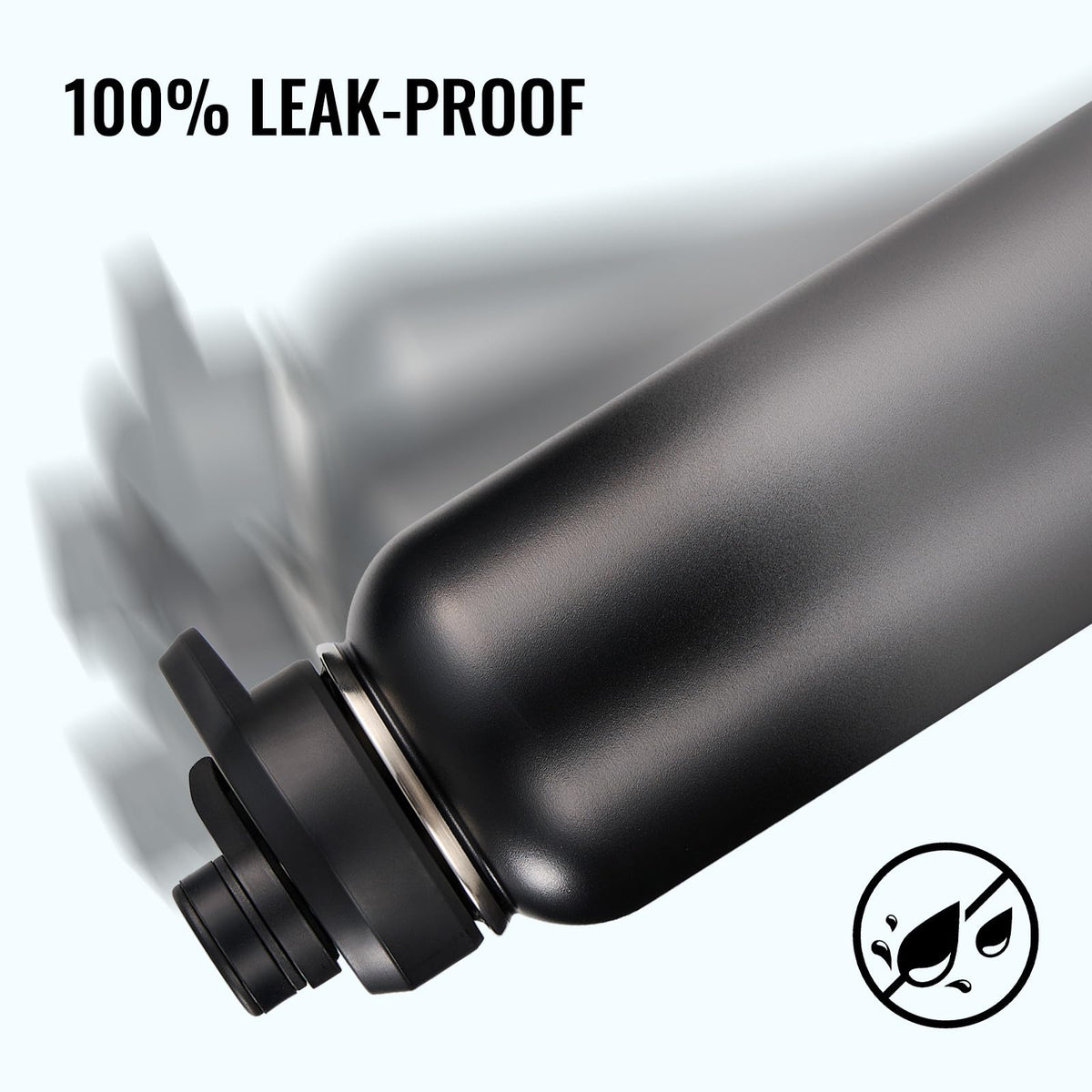 Fijinhom double-wall vacuum insulation maintains cold or hot beverages.