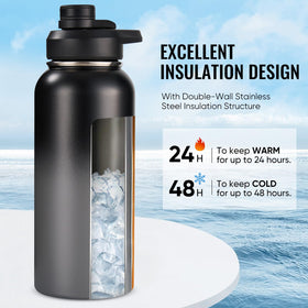 Fijinhom 304 stainless steel construction ensures durable, safe hydration.