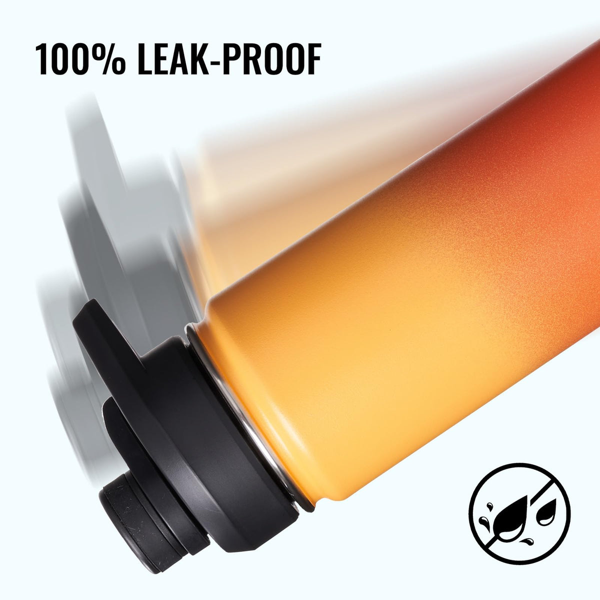 Fijinhom double-wall vacuum insulated bottle preserves cold or hot drinks.