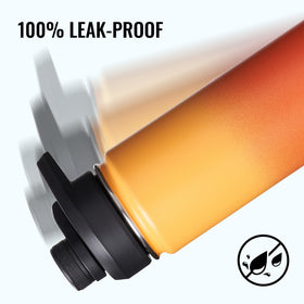 Fijinhom double-wall vacuum insulated bottle preserves cold or hot drinks.