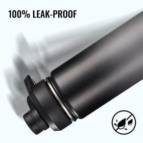 Flip-top leak-proof lid on the Fijinhom bottle prevents spills during travel