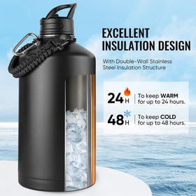 Fijinhom straw lid and flip-top lid offer convenient sipping options