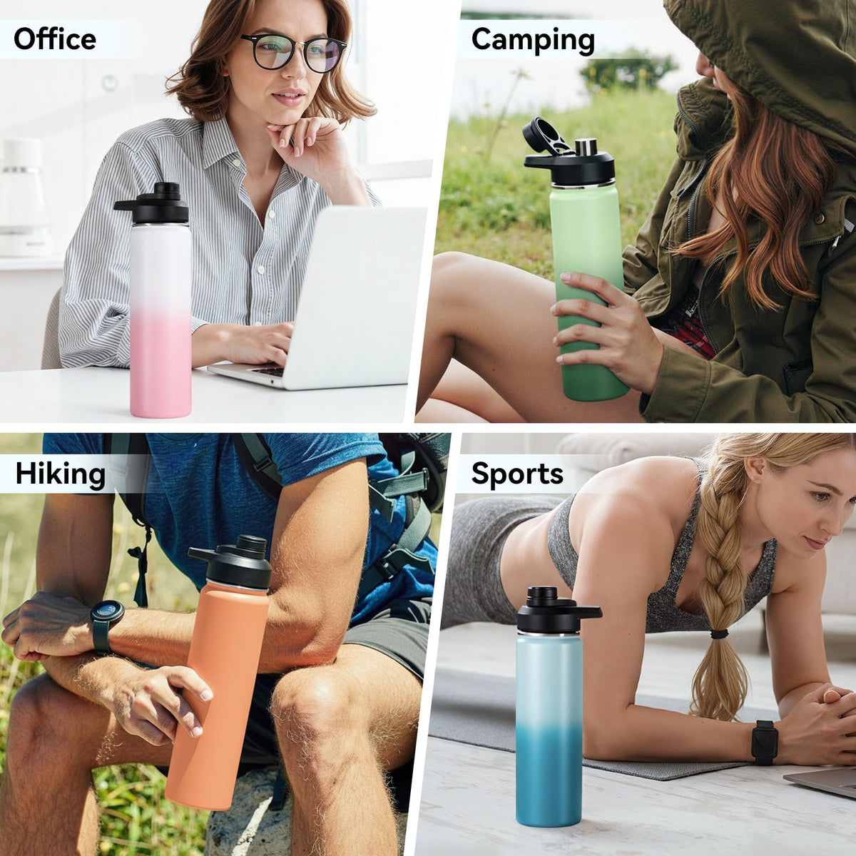 Fijinhom Jungle Fade bottle with handle offers easy carry during workouts or travel.