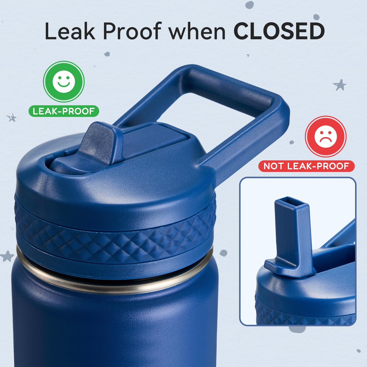 Fijinhom leak-proof cap prevents spills in bags and desks.