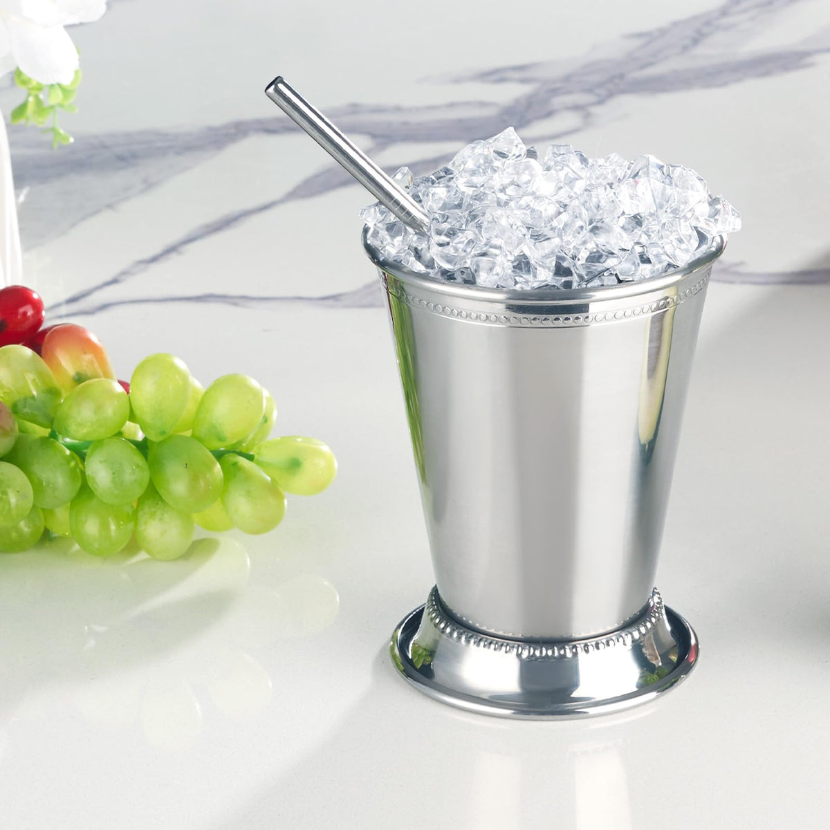 Fijinhom mint julep cup vase-centerpiece option adds decor charm