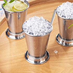 Fijinhom mint julep cups set 4 in stainless presents a stylish look for any party