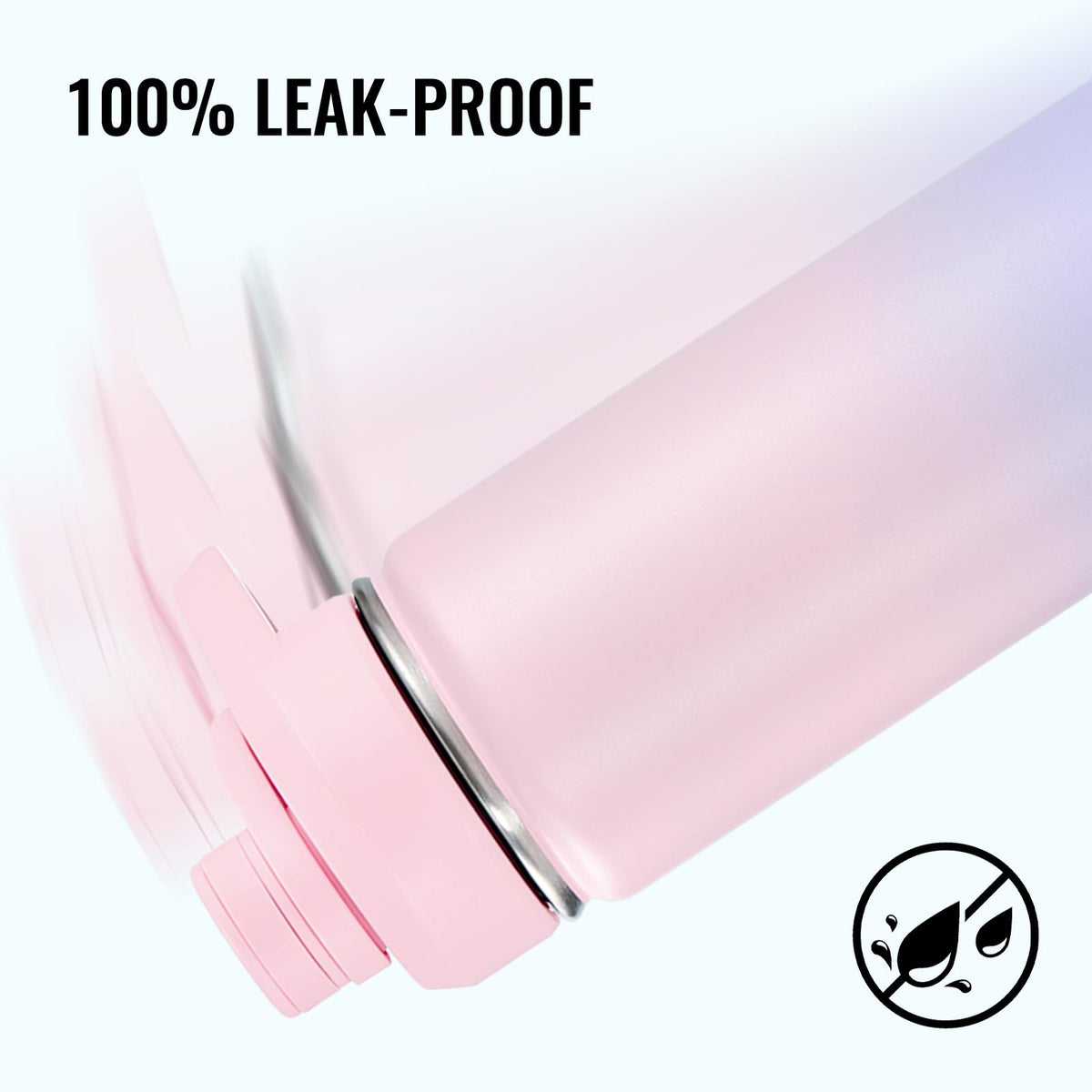 Fijinhom pink and purple gradient bottle adds style to hydration routines.