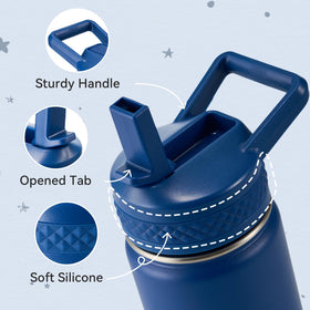 Fijinhom soft grip ring bottle aids small hands with easy handling.