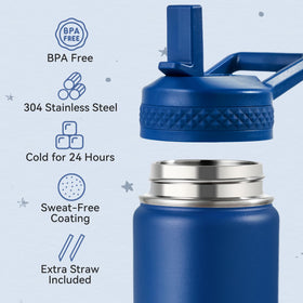 Fijinhom vacuum-insulated bottle keeps beverages cold up to 24 hours.