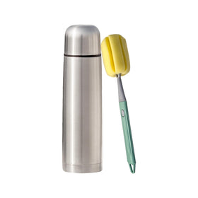 Fijoo stainless steel thermo, front view, durable daily use