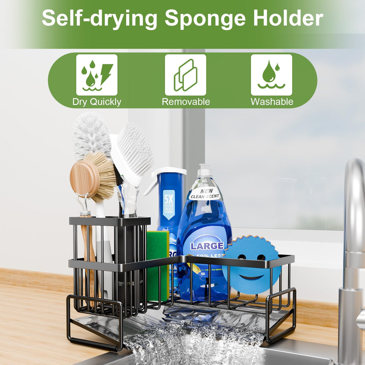 Fikoksol detachable brush holder adds flexible storage for brushes.