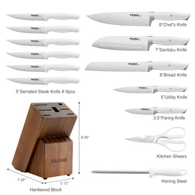 FikShot 8-inch bread knife for clean, even bread slices.