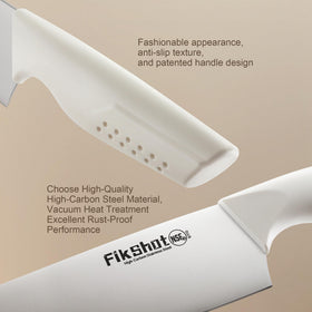 FIKSHOT knife block keeps blades organized and ready for use