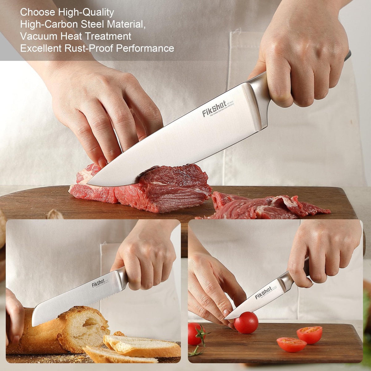 Stainless steel blades resist stains and corrosion for long-lasting use.