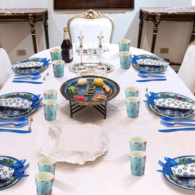 FillTouch 9-ounce cups ready for drinks at Seder nights