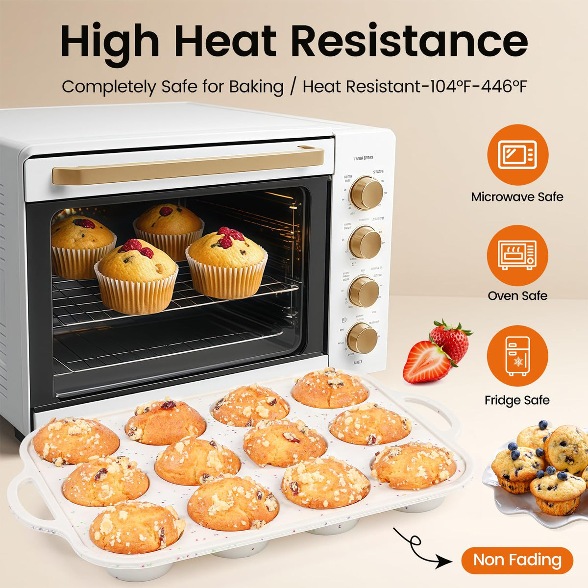 Fimary dishwasher-safe label highlights easy cleanup after baking