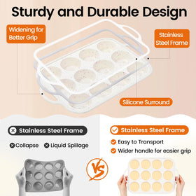 Fimary set of 2 pans shows versatile packaging for different cup sizes