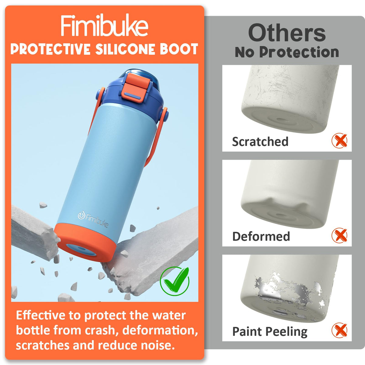 Fimibuke 2-pack kids bottles ideal for family use and sharing