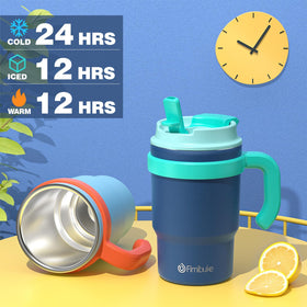 Fimibuke compact, cupholder-friendly base fits most car and stroller cup holders.