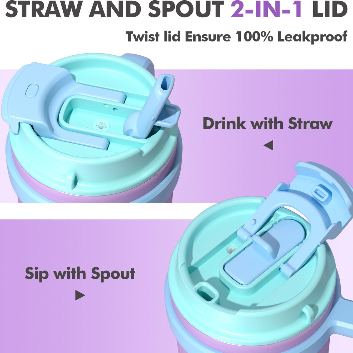 Fimibuke double-walled vacuum insulation keeps beverages cold up to 24 hours.