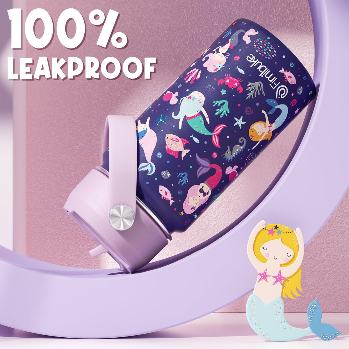 Fimibuke leak-proof lids keep drinks secure during school and travel.