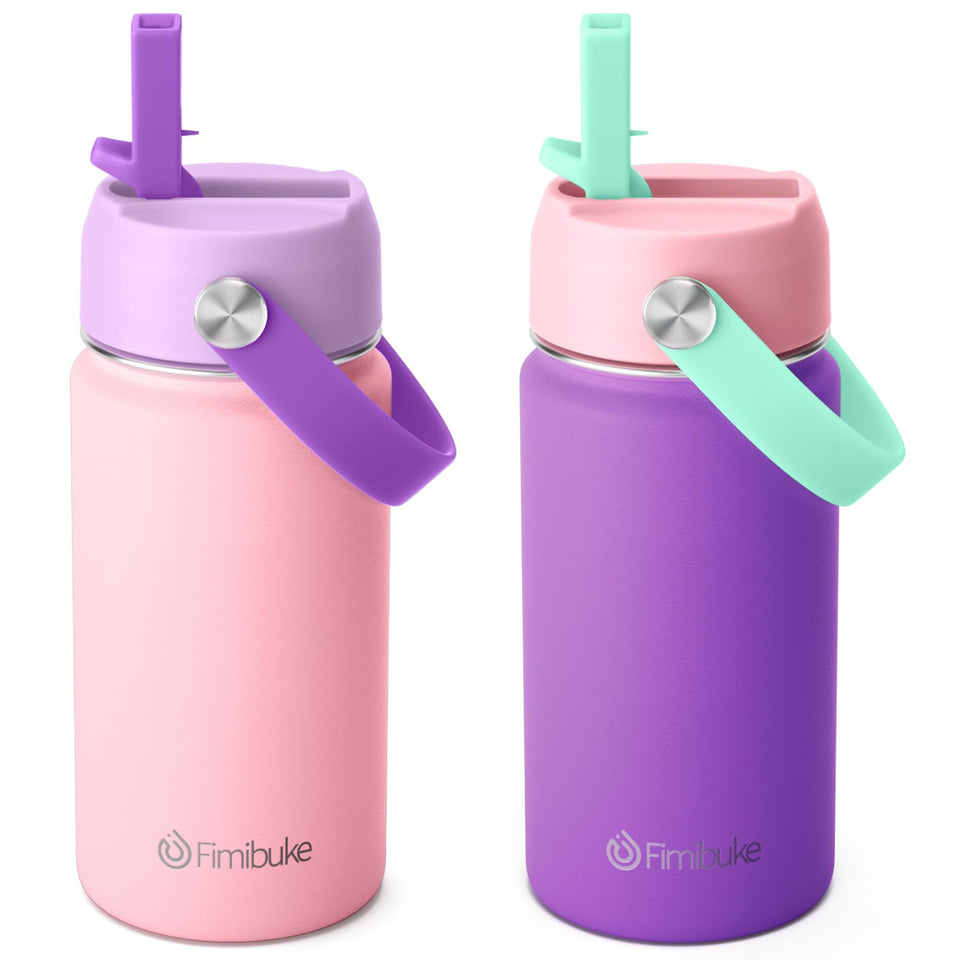 Fimibuke kids bottle in macaron colors promotes cheerful hydration on the go.