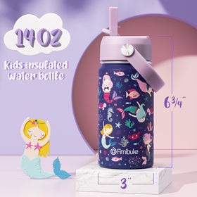 Fimibuke kids bottle mermaid pattern adds fun color while staying cold.