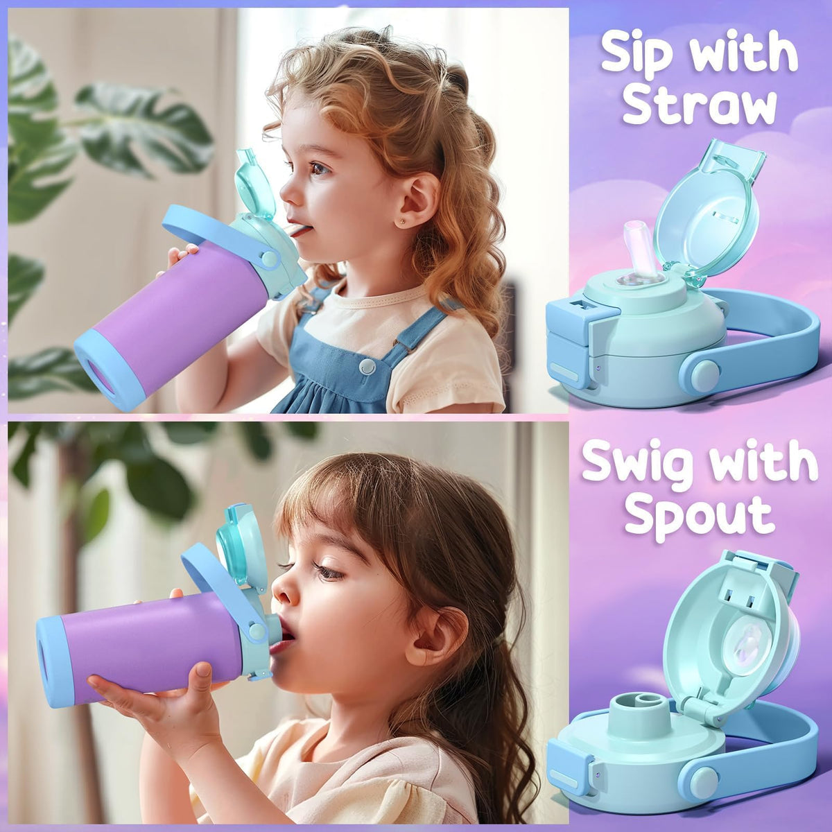 Fimibuke kids bottle features monster car design for playtime hydration