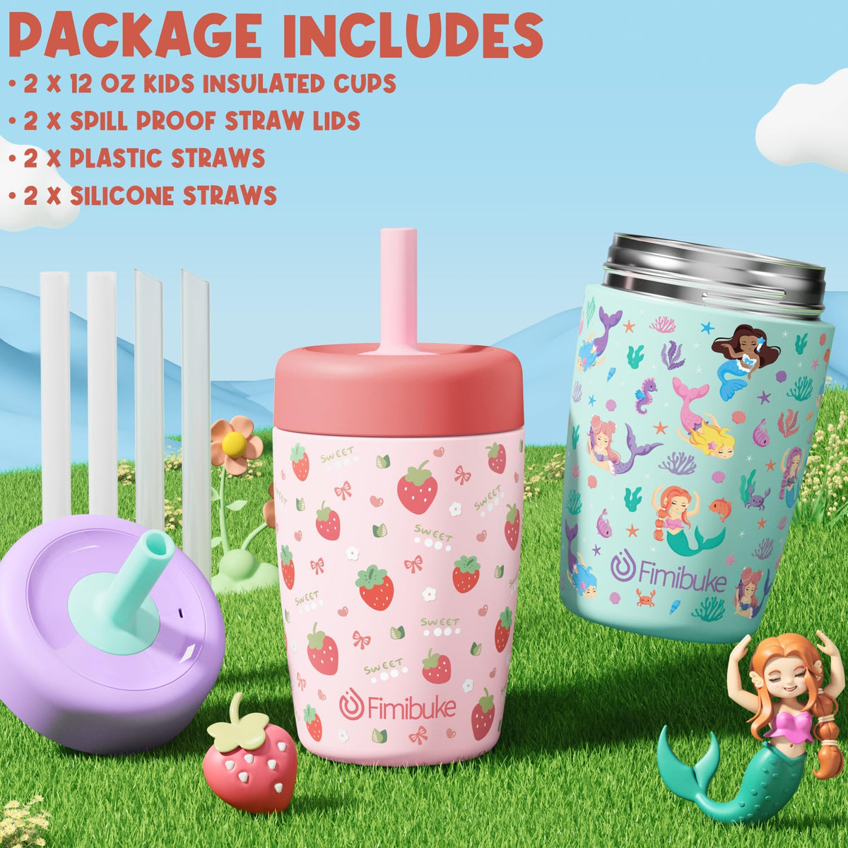 Fimibuke 2-pack provides two mess-free cups for siblings