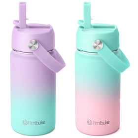 Fimibuke Kids insulated bottle with candy pattern keeps drinks cold for school days