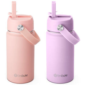 Fimibuke kids insulated water bottle in milky pastel body for on-the-go hydration