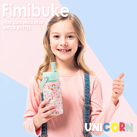 Fimibuke bottle includes two lids and four straws for versatility
