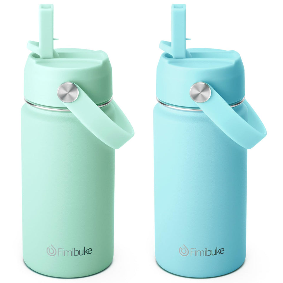 Fimibuke kids insulated water bottle Underwater World 2-pack keeps beverages cold for kids on adventures