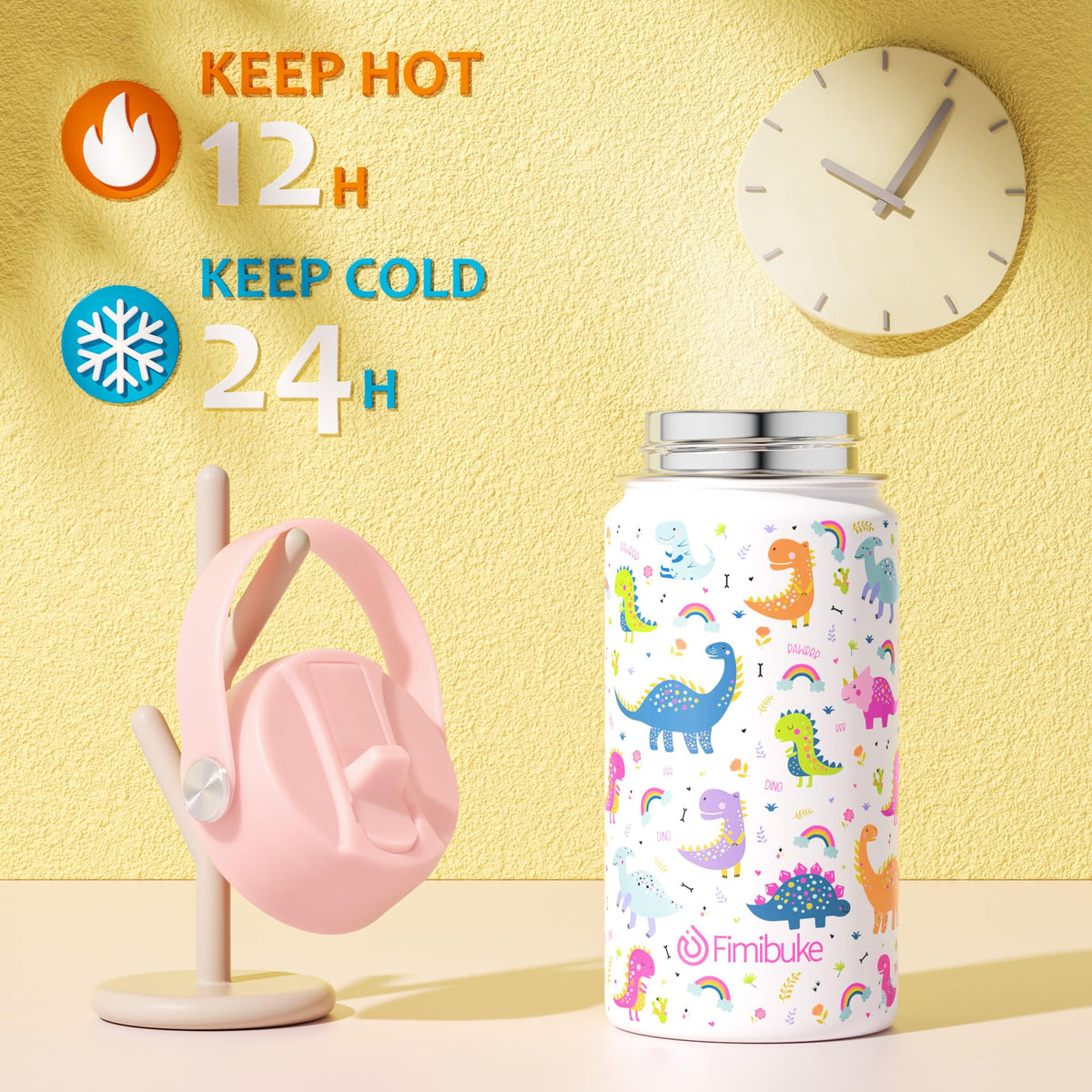 Fimibuke bottle wide mouth allows easy refills and ice