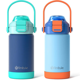 Fimibuke kids bottle with Sea World design, front view for travel-ready hydration