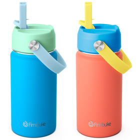 Fimibuke Ocean Life bottle front view, kid-friendly color for school days
