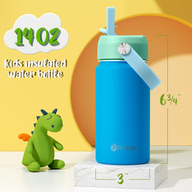Fimibuke Ocean Life lid open shows kid-friendly straw sip on-the-go