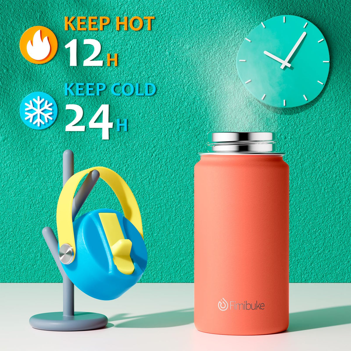 Fimibuke Ocean Life bottle stainless steel highlights durable construction