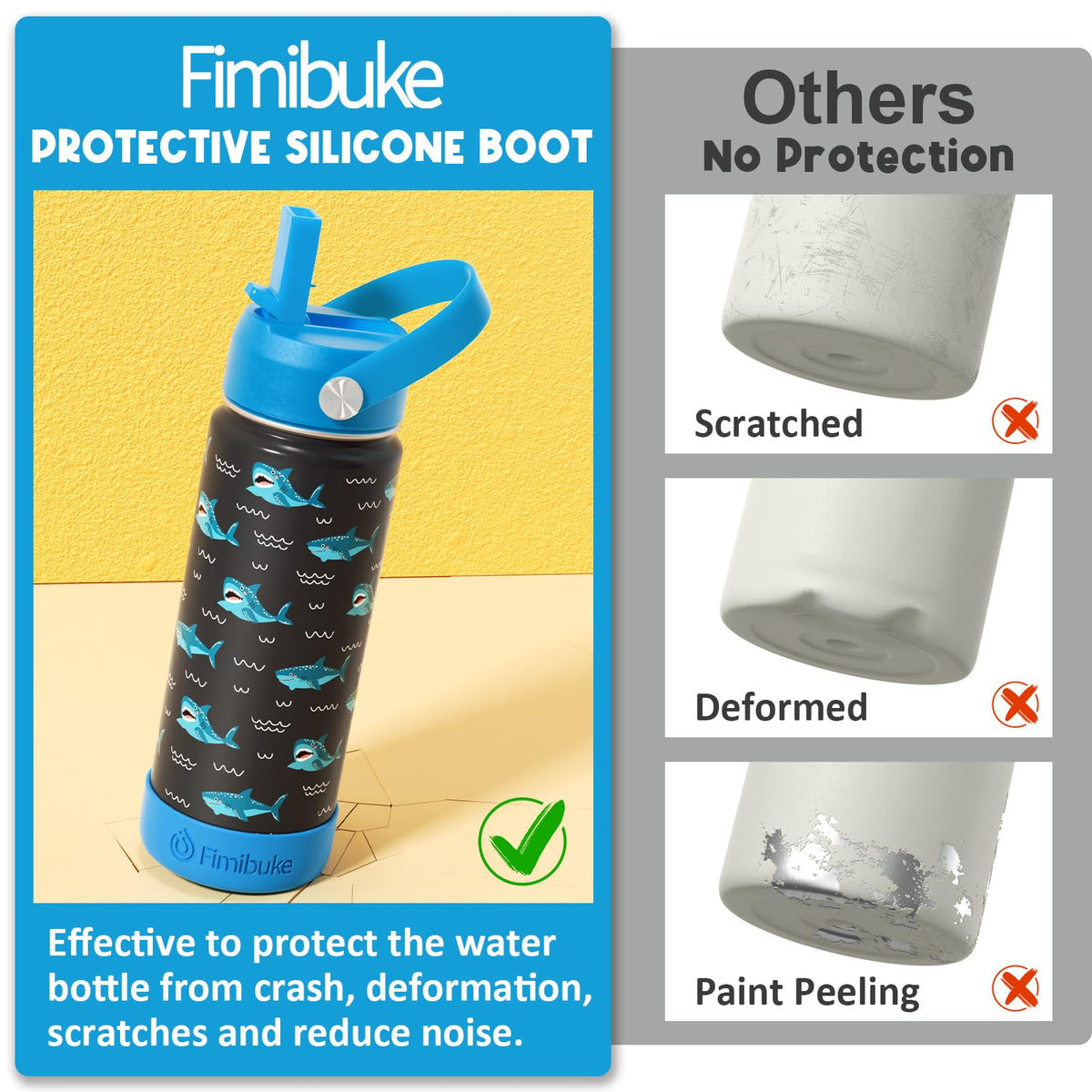 Fimibuke Space bottle double-wall insulation keeps drinks at the right temperature.
