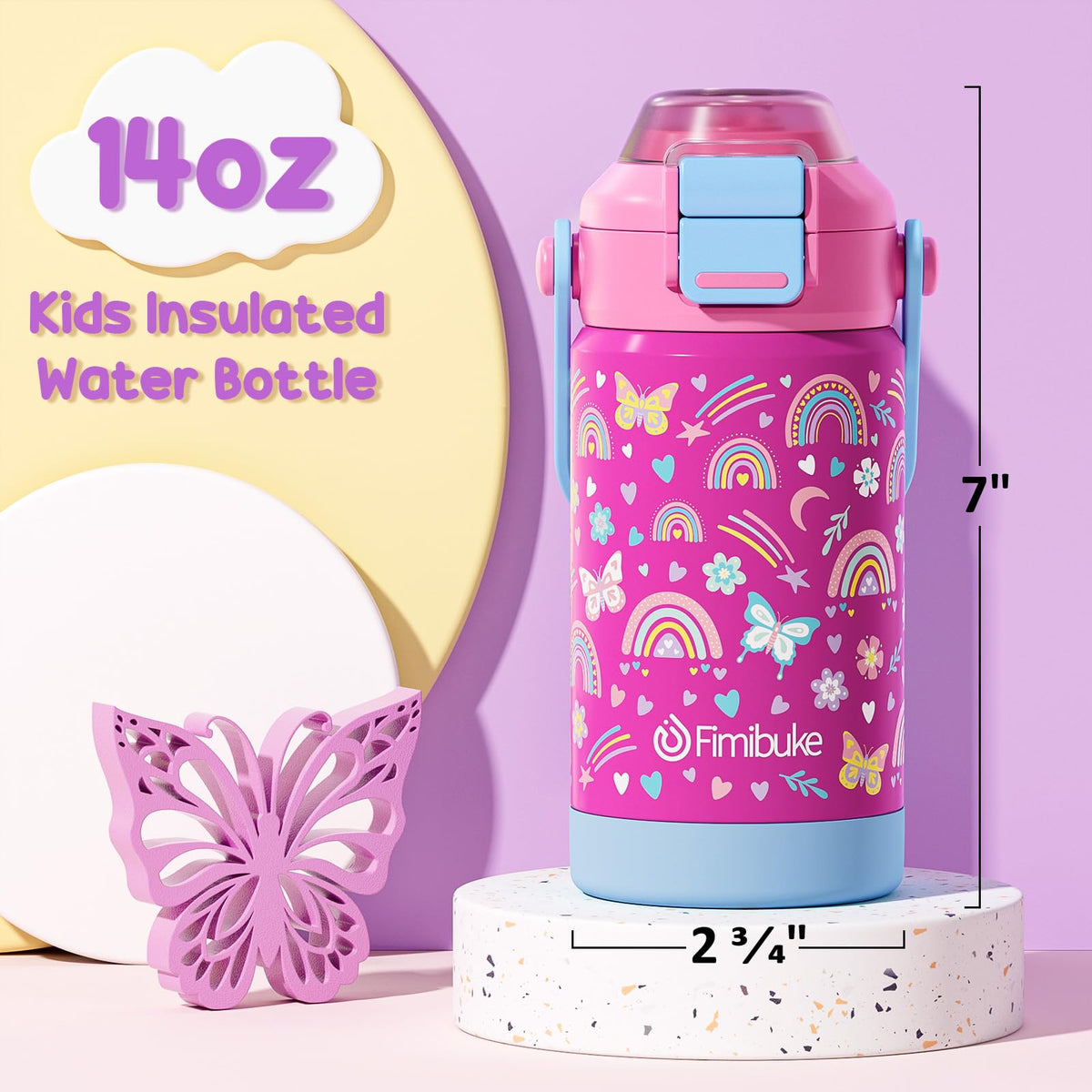 Vacuum-insulated design keeps drinks cold up to 24 hours