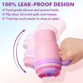 Fimibuke wide-mouth design allows easy filling with ice cubes.