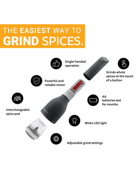 FinaMill Classic LED light activated during grinding at the stove