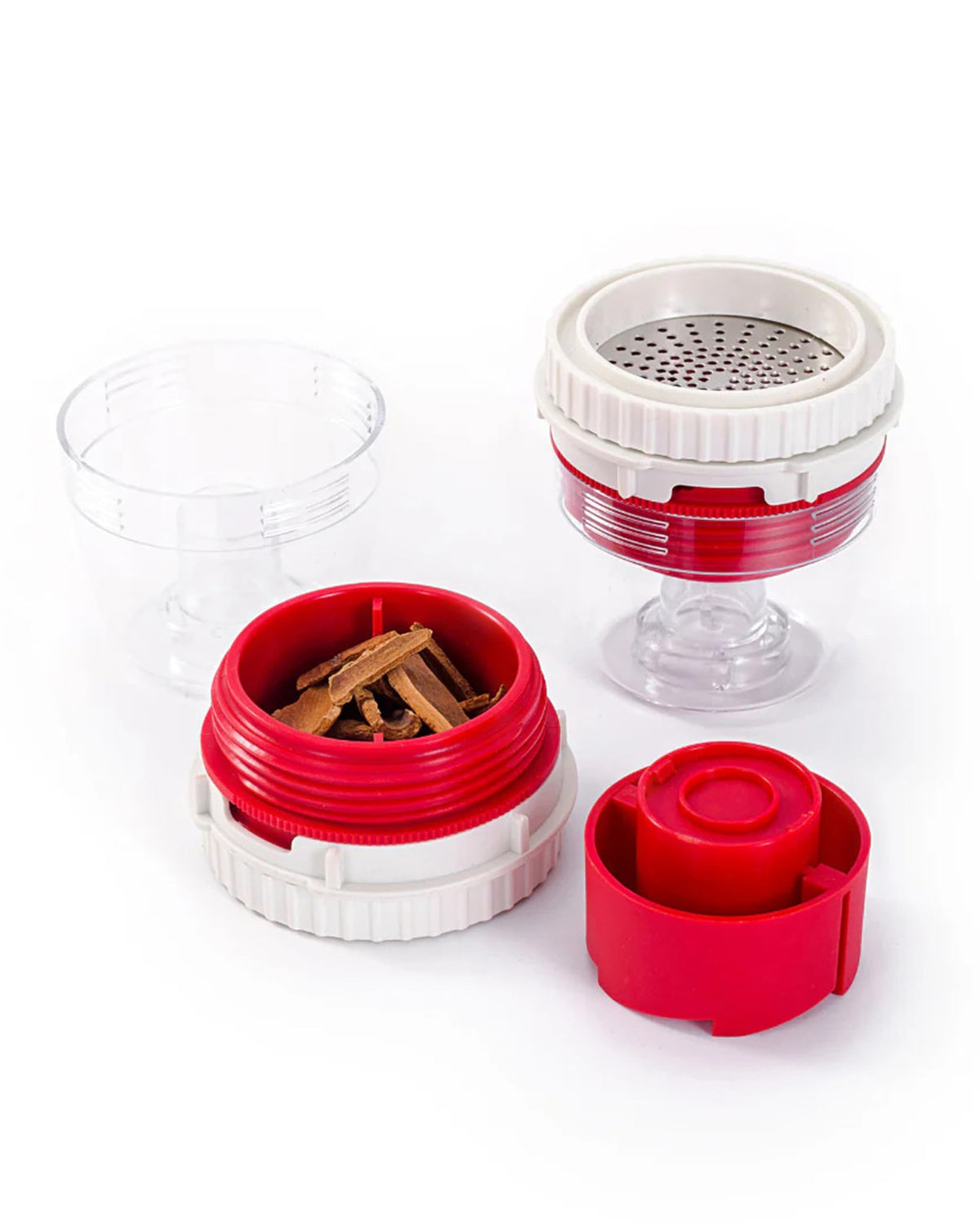 FinaMill Grater Pod being filled through wide opening for mess-free filling