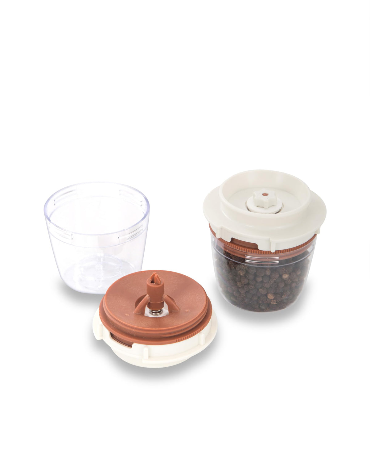 FinaMill Pepper Pod filling opening demonstrates mess-free refilling