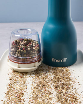 FinaMill Pepper Pod grind-size dial for adjustable coarseness