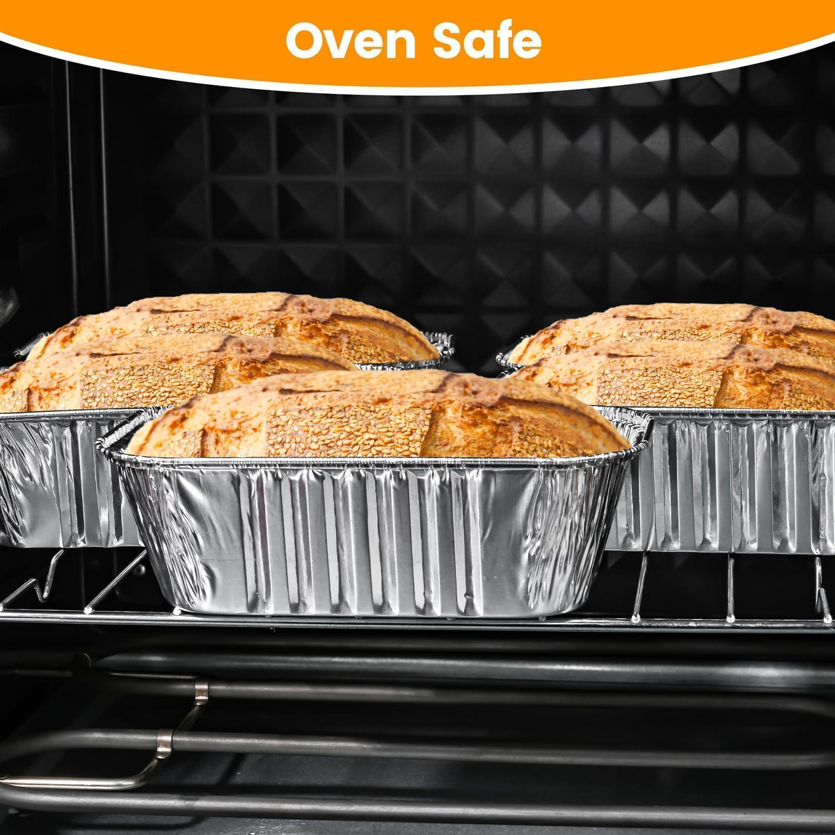 Findful 6x3.5x2 inch aluminum loaf pans for even heat and baking