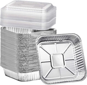 Findful 8x8 aluminum pan with clear lid for oven-ready baking and easy serving.