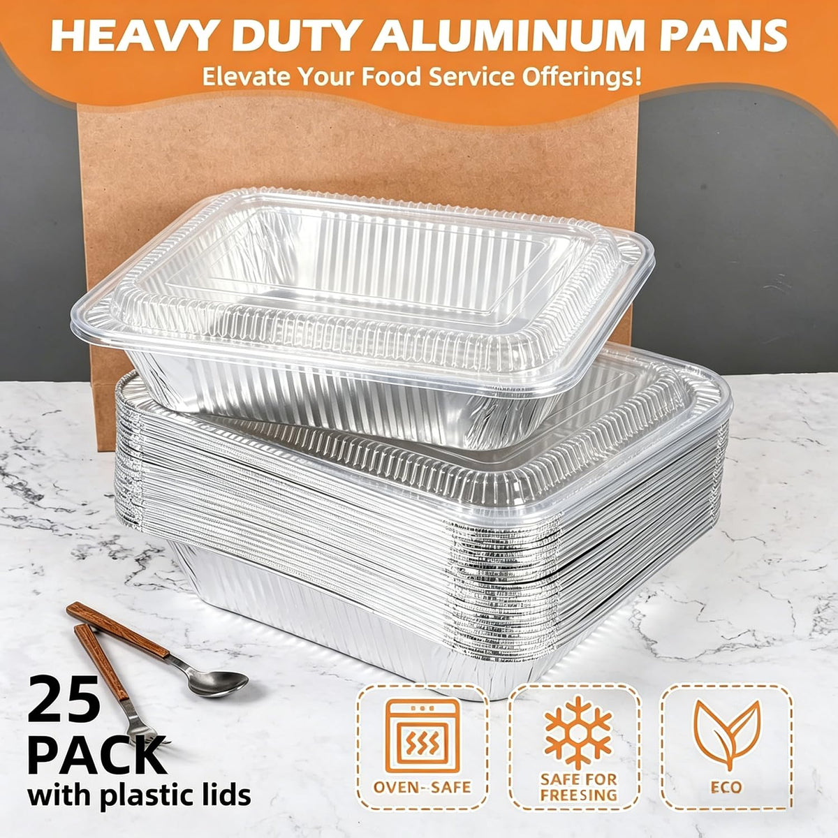 Findful aluminum pan oven-safe for baking, roasting, and reheating.