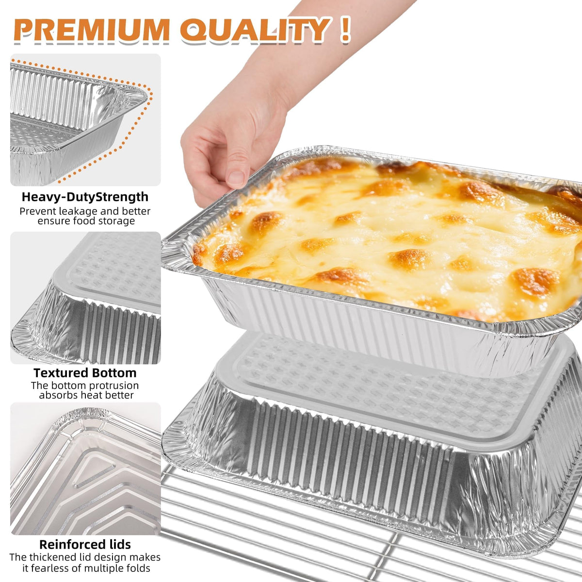 Findful bulk-pack 25 pans ideal for parties, catering, and meal prep.